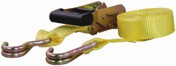 95 MRS416 1½" Ratchet Straps Retractable ratchet automatically winds unused webbing and stores it in the
