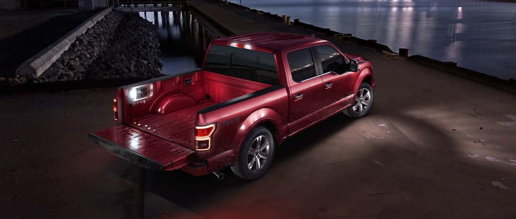 As for the passenger and collision protection, the F-150 is equipped with driver and passenger frontal airbags and seat-mounted side airbags.