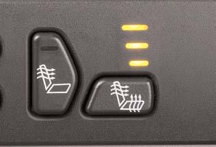 4 Getting to Know Your Silverado Heated Front Seats B Adjust outer portion of lumbar seatback area Press the top or bottom of the lumbar control. Release at the preferred setting.