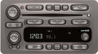 7 Program radio station presets Turn the radio on. Press BAND to select the band (AM, FM1/FM2/XM1/XM2). Use the seek or tune knob to tune in the desired station.