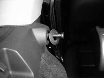 c-pillar, by pulling towards you. STEP 14 With a 17mm socket and ratchet, remove the seat belt retracting unit.