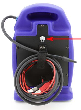 Test Setup 1. Connect the LeakTamer red power cable to a 12V DC power supply. If a battery is used, verify it is in good condition and fully charged. 2.
