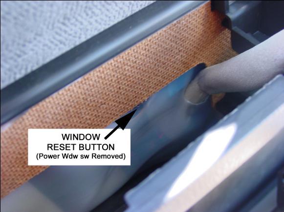 If the auto function or window operation of is not correct, ensure that that Window regulator has been reset.