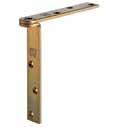 HELM Folding Door Hardware Single Parts HELM -96 Angle bracket zinc-plated, for timber leaves, for screwing on or countersinking, with thread on the