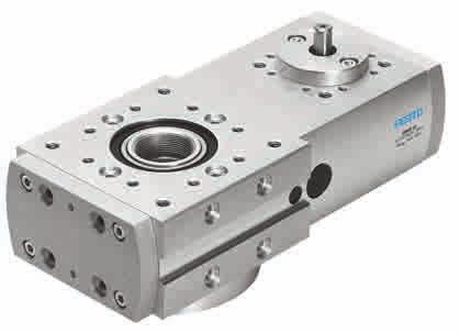 Rotary module ERMB Rotary drive module with motor and sensing module EAPS (optionally with additional housing) Weights of up to 15 kg can be rotated dynamically and flexibly with the freely