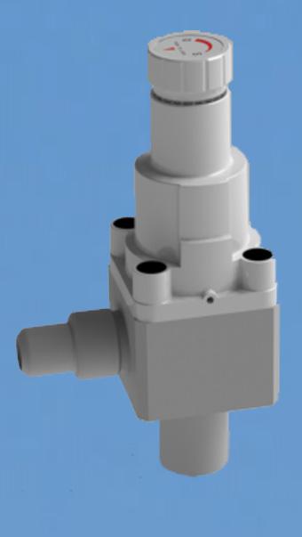 Inlet 2-Way: 1/4, 3/8 and 1/2 in spigot or male NPT MPV