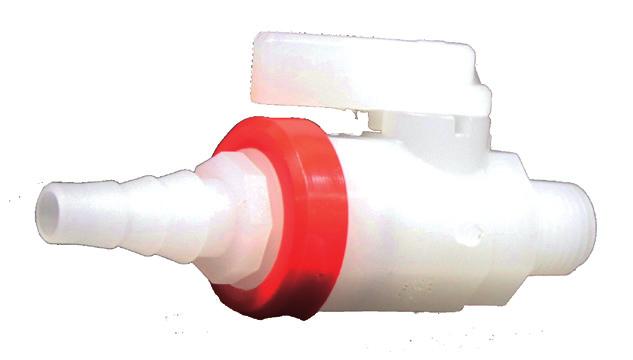 cead leg (ZDL) valves: 20-63mm (1/2-2 ) PP-Pure Pigmented Polypropylene T-342 diaphragm