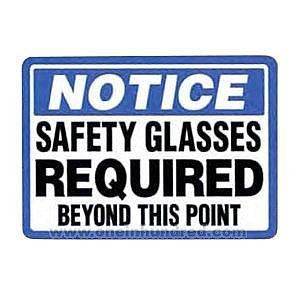 6. Safety eyewear should have lenses, side shields,