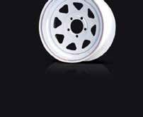 WITHOUT VALVE GUARD 60 HIGHWAY SUPREME TRAILER WHEELS WHITE