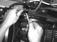 Brake Cable This step is for the driver-side only Figure 15 1 Set the emergency cable into the hook on the driver-side and