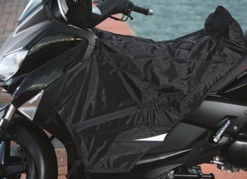 designers behind the scooters themselves Easy key entry, water-resistant pocket Tailored cover for the seat Soft, fleece-style inner lining, providing insulation for