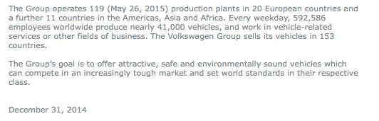 The Volkswagen Group