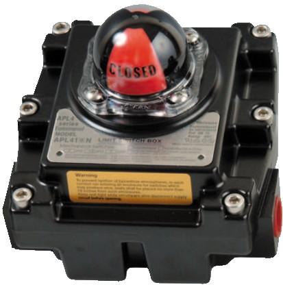 designed with various options available: 3-4 additional switches 8-20 Points Terminal Strips Various options switches Bolts on visual position indicator Dual cable entries: 2 x ¾" NPT