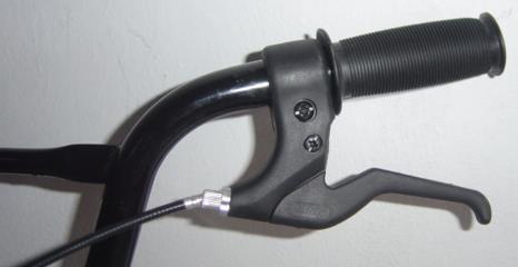 The brake cable cap will automatically spring back into the slot on the front of the brake lever assemble. Hand brakes adjustment: a) Loosen the anchor bolt nut.