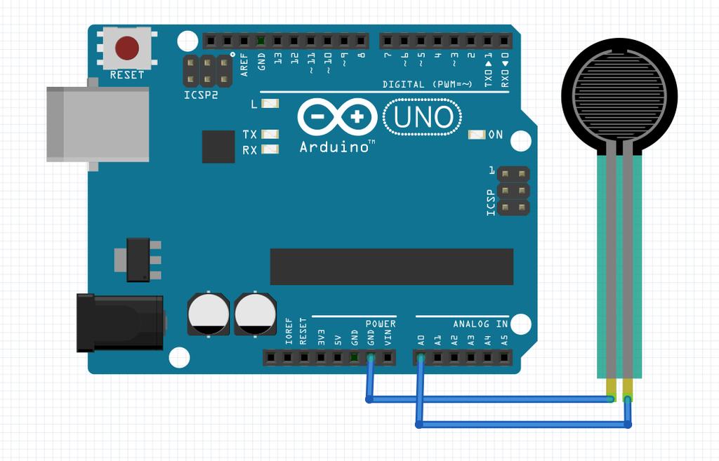 Part II: Simplifying things Arduino has internal pull-up resistors on analog input (20 50 kohm) void setup() { Serial.