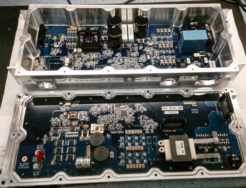 Case study Military vehicle gets lighter with a GaN-based inverter A manufacturer of military vehicles requested the development of an inverter to improve efficiency output and eliminate cooling,