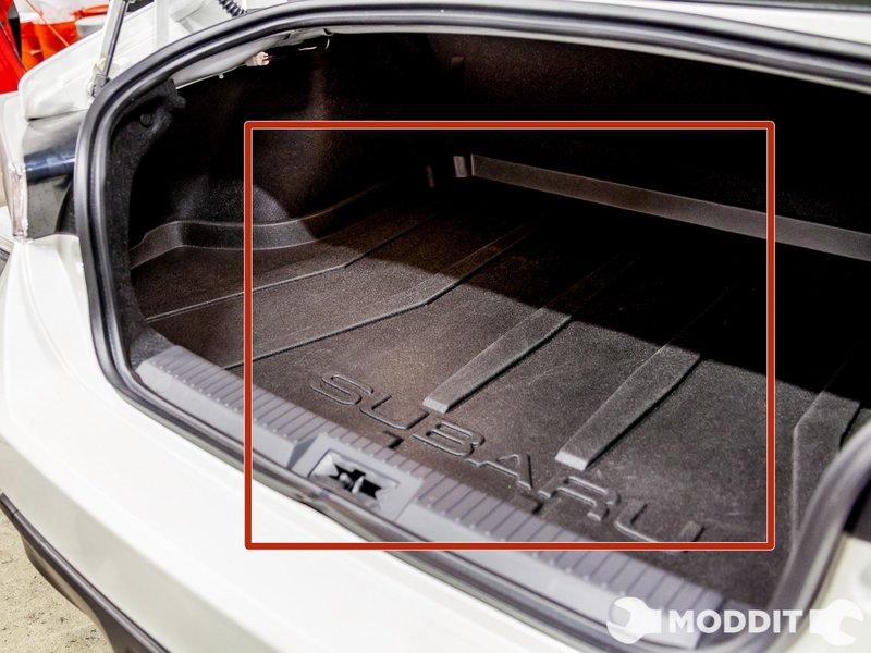 This way you are clean of interior panels. Remove the trunk liner first.