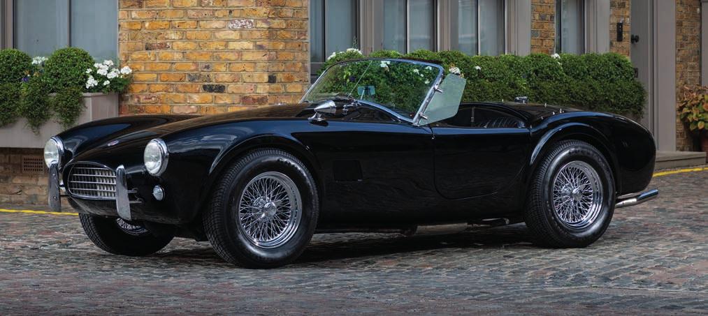 1964 AC COBRA One of only 42 Right Hand Drive Cobras constructed by AC Cars n Built in early 1964 & finished in Black/Black, COB 6007 was delivered new to London, UK n Sold to