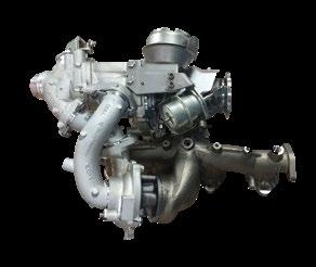 The regulated two-stage R2S turbocharging system from BorgWarner used in the engine not only ensures high performance with excellent fuel economy and emissions values, but also guarantees extremely