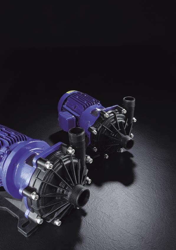 Chemically resistant magnetic drive pumps which can tolerate abnormal operation The MX-F series development was based on the concept of optimum reliability under severe operating conditions and