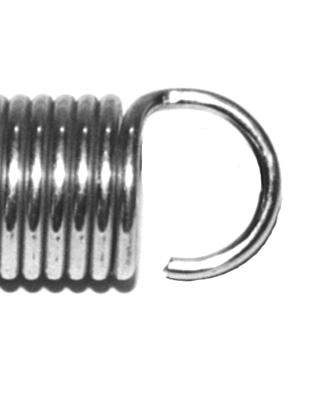 STAINLESS STEEL TENSION SPRINGS Mat. 304 Stainless Steel Spring Wire Eye Each End. Dim "A" Dim "C" Dim "B" WIRE O/D( B ) OVERALL APPROX. PART ( A ) MM MM LENGTH RATE NUMBER ( C )MM KG/MM.355 3.0 25.