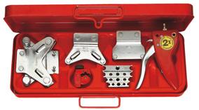 15 Pipework tools Personal protection equipment - Maintenance 244A.J Pipe bending kits Set of bending tools for steel, annealed copper and aluminium pipes. Capacity : - 244A.