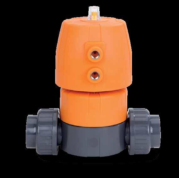 Pneumatically Actuated Diaphragm Valve DIASTAR Ten and TenPlus General : ½ 2 Material: PVC, CPVC, PROGEF Standard PP, PROGEF Natural PPn, ABS, SYGEF Standard PVDF, SYGEF Plus PVDF-HP Diaphragm: EPDM,
