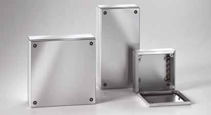 TERMINAL BOXES Boxes and door manufactured from AISI304L stainless steel sheet (AISI 316L on request).