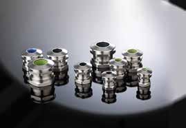 CABLE GLANDS FOR EMC APPLICATIONS This range guarantees full control during installation and compensates for tolerances in shielding thicknesses to make a secure screened tap connection.