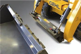 ATTACHMENT SYSTEM The Gehl are available with your choice of two attachment mounting systems designed to enhance jobsite