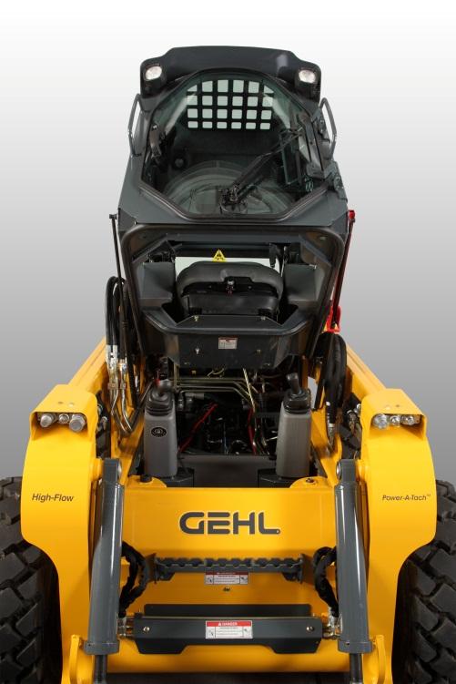 SERVICEABILITY At Gehl we know ease of serviceability is very important to our customers. The model V400 skid loader is sure to exceed their expectations.