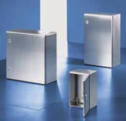 Compact enclosures AE F T G Enclosure and door: Mounting plate: Sheet steel Cam lock: Die-cast zinc, nickel-plated IP 66 to EN 60 529/09.2000 for AE 00.XX0 AE 07.XX0, complies with NEMA 4x.