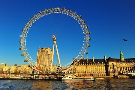 7 The London Eye is one of the largest observation wheels in the world. Angelo Ferraris/Shutterstock The passengers ride in capsules. Each capsule moves in a circular path and accelerates.