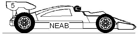 29 A racing driver is driving his car along a straight and level road as shown in the diagram below.