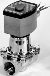 4 qwer Pilot Operated General Service Solenoid Valves Brass or Stainless Steel Bodies 3/8" to 2 1/2" NPT NC NO 2/2 SERIES 8210 Features Wide range of pressure ratings, sizes, and resilient materials