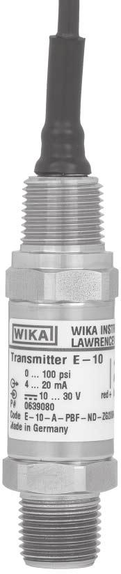 to meet the durability and performance requirements of industrial applications. These pressure transmitters feature an industry standard 4.