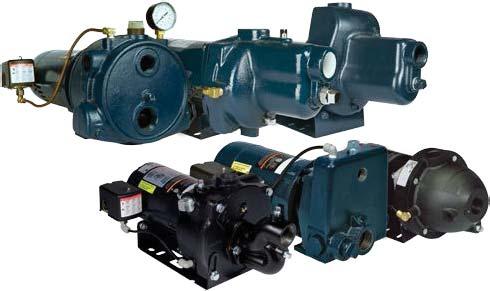 JET PUMPS Franklin s jet pumps can be configured for a variety of pressures and flow choices, and are Ideal for supplying fresh water to homes, cabins, farms, or practically anywhere that has a