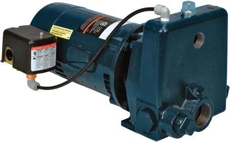 JET PUMPS - CONVERTIBLE C SERIES FEATURES Heavy-duty cast iron construction for long life Stainless steel impeller for high performance Thermoplastic diffuser is molded for efficiency and