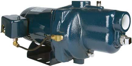 JET PUMPS - SHALLOW WELL VERSAJET FEATURES Revolutionary Quick-Change jet nozzle replacement system allows for easy customization of the pump; performance can be quickly changed from a high pressure