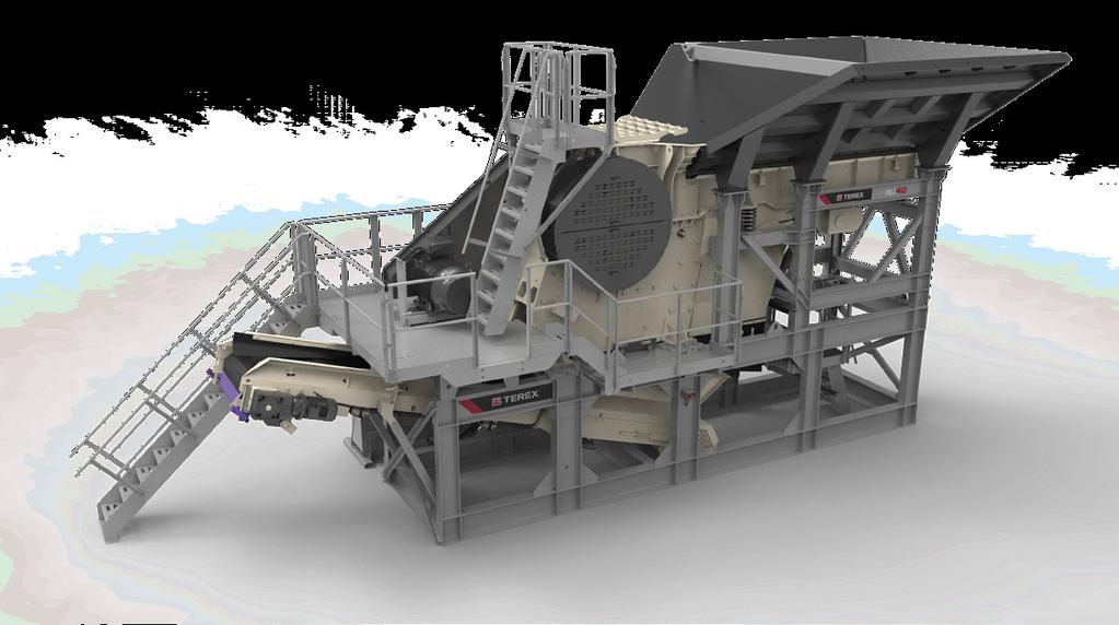 The Terex MJ47 Modular Jaw Crusher is designed for large quarries or contractors that want a stationary type design without the complexity of a normal stick-built plant.