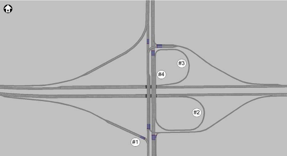 phasing/timing (removed northbound left-turn phase) Figure 4.  (2025 VISSM) I-94 & 8 th St.