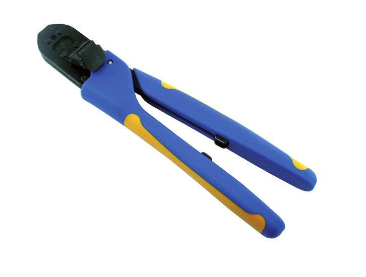 1 lb] T-Head Hand Tool Dies close in a straight line Locator Quick take-up on handle for holding terminal or splice in place Adjust insulation crimp with a