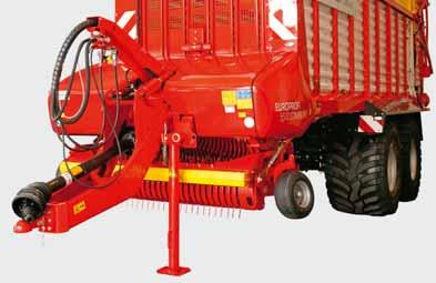 0 t supported load The drawbar is implemented as standard as a hinged drawbar with two double acting cylinders.