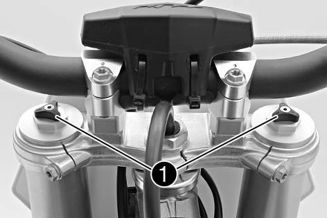 However, if the fork is often overloaded (hard end stop on compression), harder springs must be fit to avoid damage to the fork and frame. 401000-01 10.
