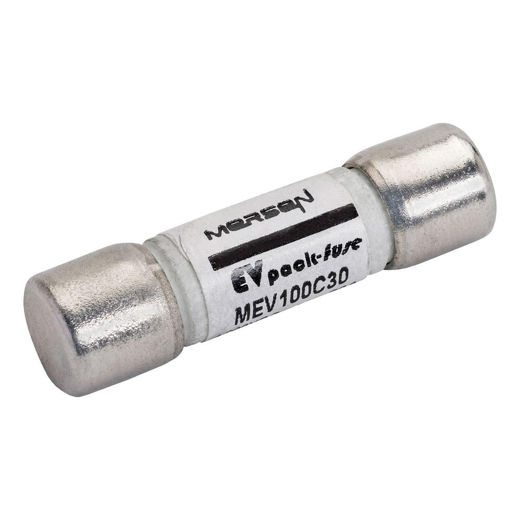PRODUCT RANGE MEVC Ferrule Fuse Rated voltage DC (UL) Rated current In Power dissipation at 0. In Min. breaking capacity (MBC) Max. time to clear MBC Package MEVC0 MEVC8 0 V 8 A 0. W 6 A s 0 7.