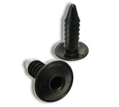 insulator. Long shank (1/2 inch) with a 1/2 inch button head that can be painted to match the firewall color. Kit includes 10 Pins.