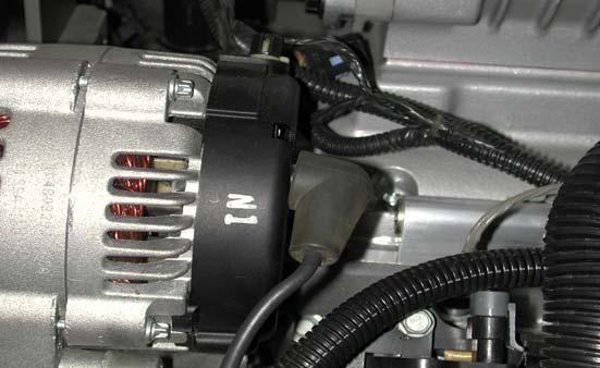 Re-attach the battery cable to the alternator