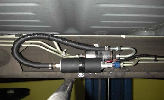 176. Use tie wraps supplied in kit to fasten hose & wires out of harms way,