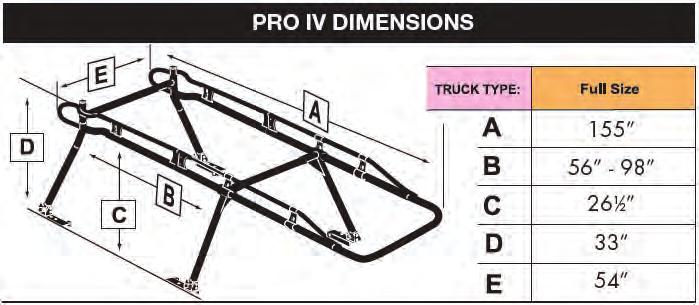 Removable Rear Cross Bar (No Tools Required) No-Drill Clamp-On Mounts Included 1,000 Lb.