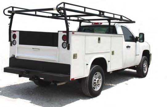 RACKS FOR TRUCKS WITH SERVICE BODIES Big 62 Width Cross Bars Provide More Carrying Capacity. For 8 Ft. and 9 Ft.